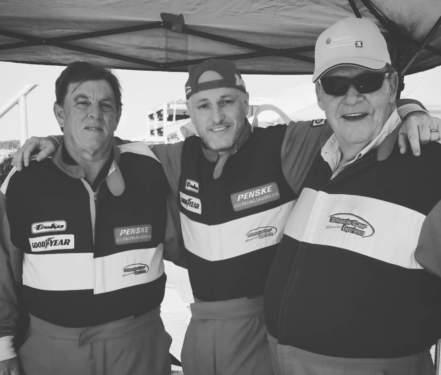 Chris at a stock car racing experience